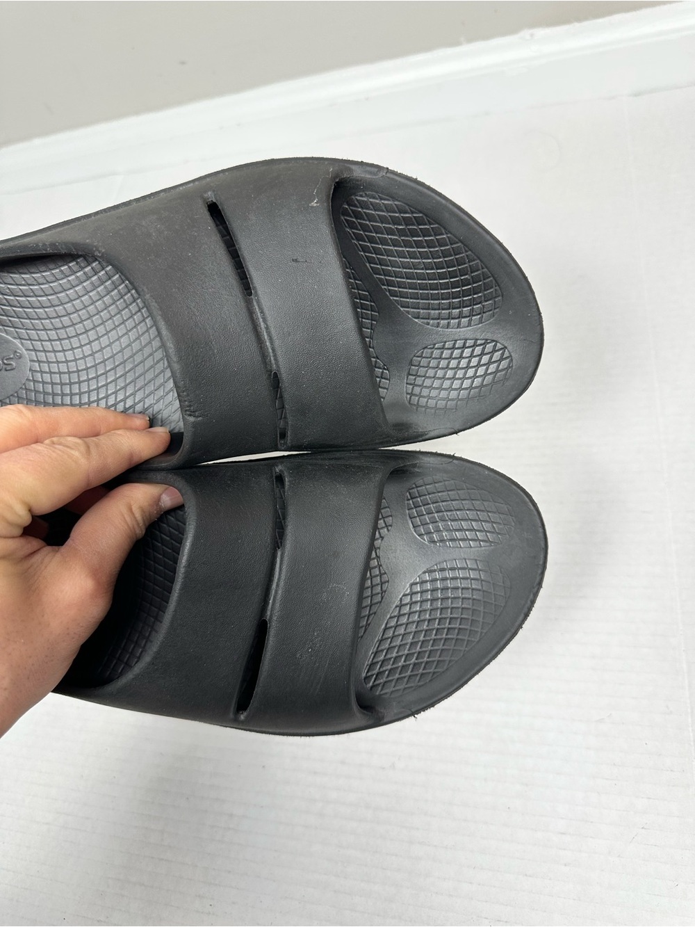 OOFOS OOahh SLIDE UNISEX Slip-On Slide Sandals - Cushioned Comfort Size 9.0 - Picture 4 of 11